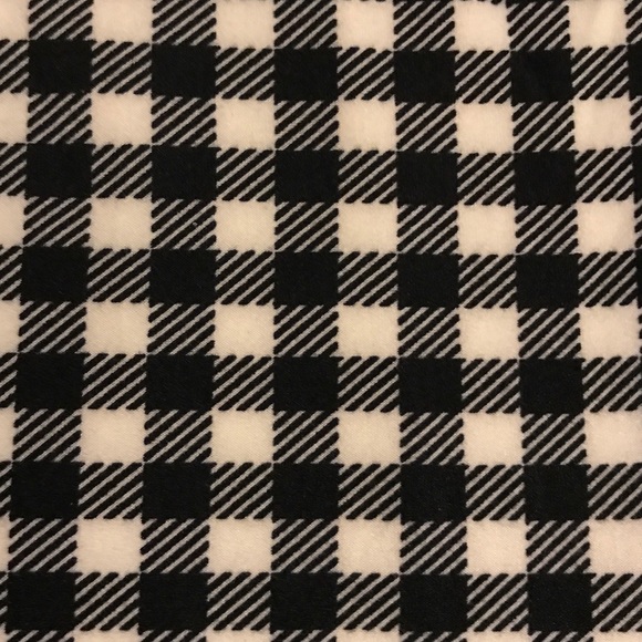 Leggings Black White Check One Size Buttery Soft - Picture 2 of 2
